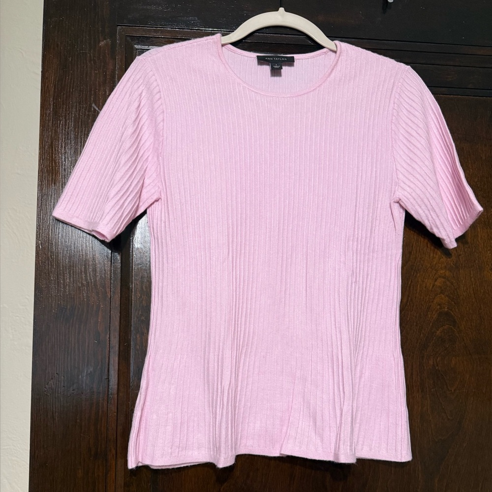 Ann Taylor Light Purple Peplum Top